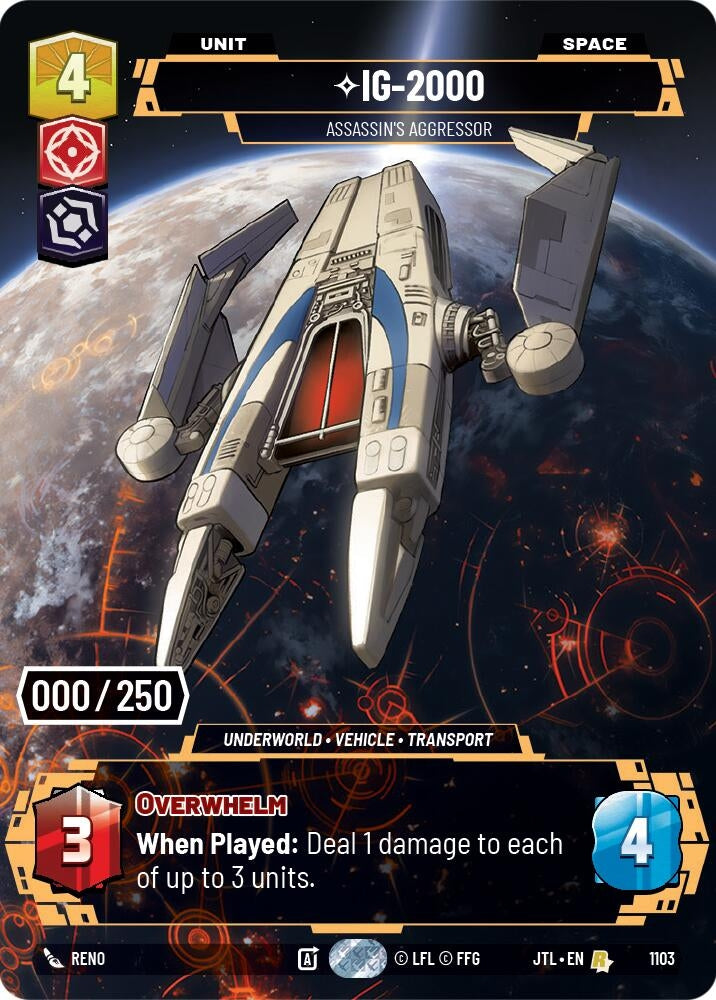 IG-2000 - Assassin's Aggressor (Serialized) (1103) (JTL)