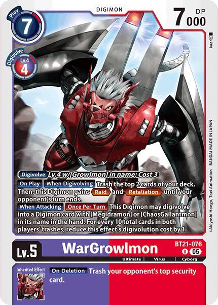 WarGrowlmon (BT21-076 U) (BT-21)