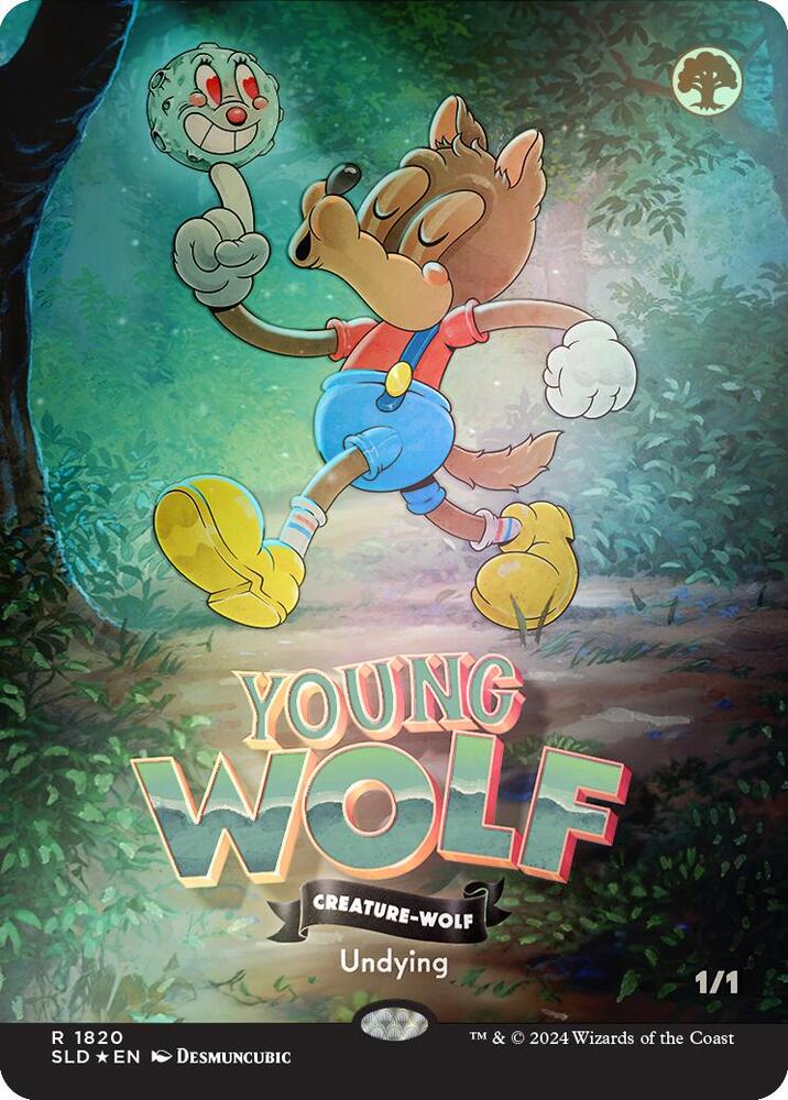 Young Wolf (Rainbow Foil) (1820) (SLD)