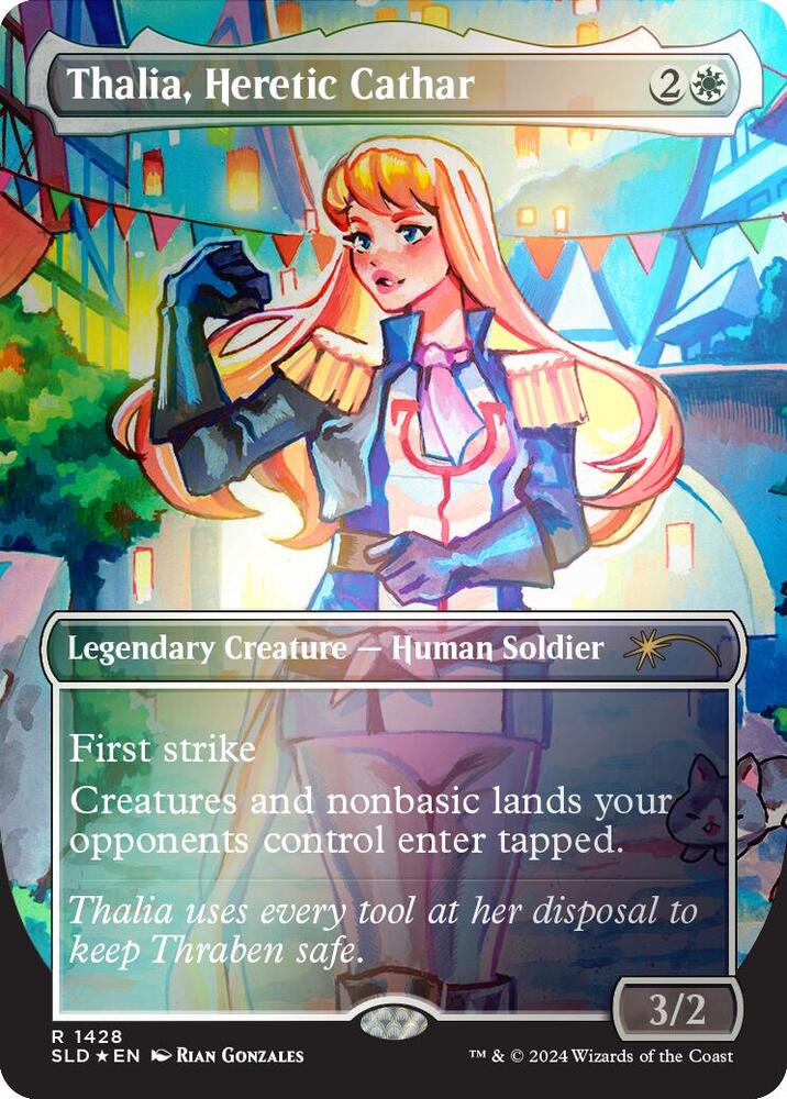 Thalia, Heretic Cathar (Rainbow Foil) (1428) (SLD)