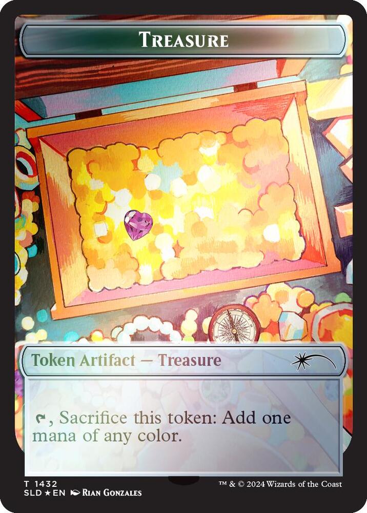 Treasure Token (1432) (Rainbow Foil) (1432) (SLD)