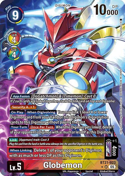 Globemon (Alternate Art) (BT21-023 SR) (BT-21)