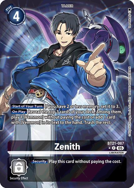 Zenith (Alternate Art) (BT21-087 R) (BT-21)