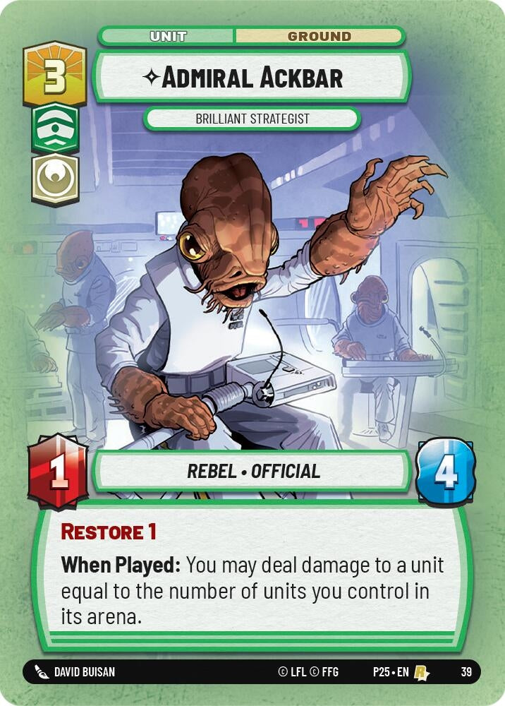Admiral Ackbar - Brilliant Strategist (39) (OPP)