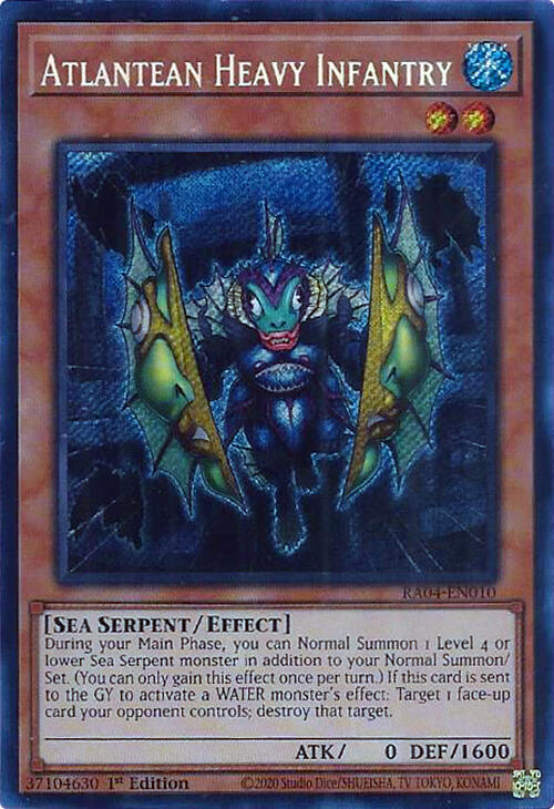 Atlantean Heavy Infantry (Secret Rare) (RA04-EN010) (RA04)
