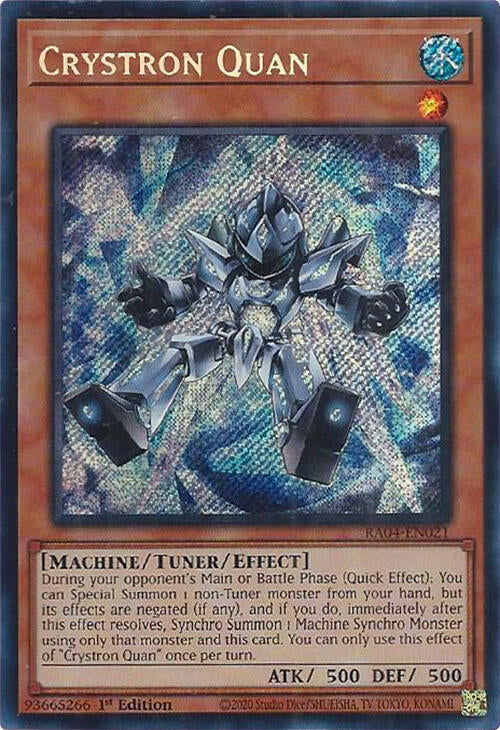Crystron Quan (Secret Rare) (RA04-EN021) (RA04)