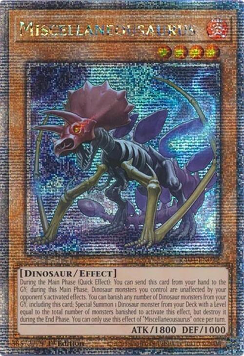 Miscellaneousaurus (Quarter Century Secret Rare) (RA04-EN022) (RA04)