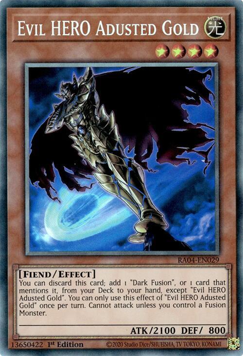 Evil HERO Adusted Gold (PCR) (RA04-EN029) (RA04)