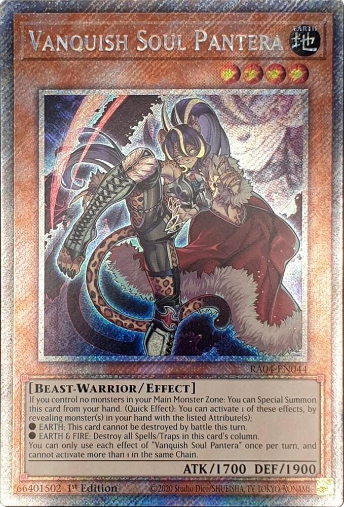 Vanquish Soul Pantera (Platinum Secret Rare) (RA04-EN044) (RA04)