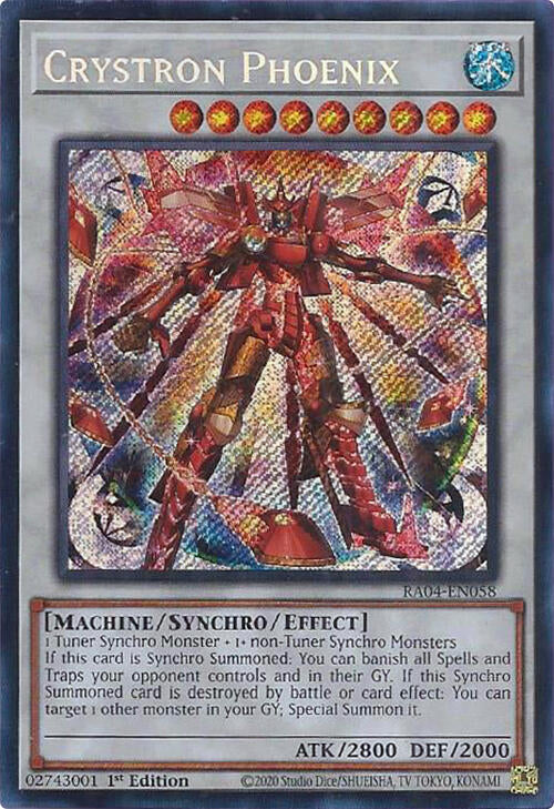 Crystron Phoenix (Secret Rare) (RA04-EN058) (RA04)