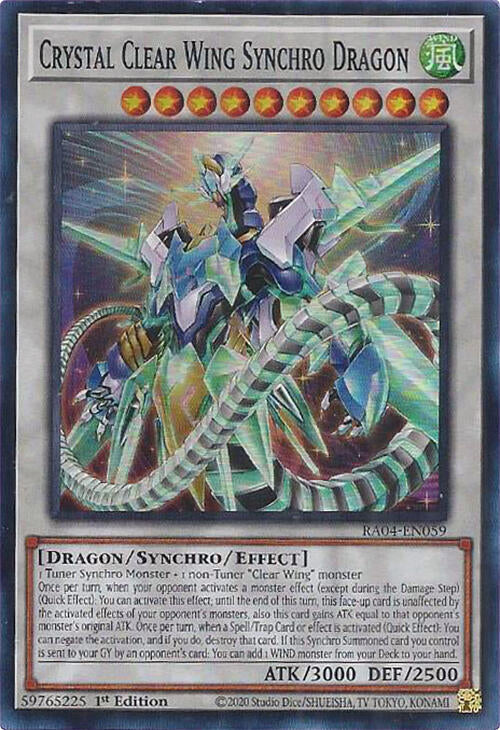 Crystal Clear Wing Synchro Dragon (RA04-EN059) (RA04)