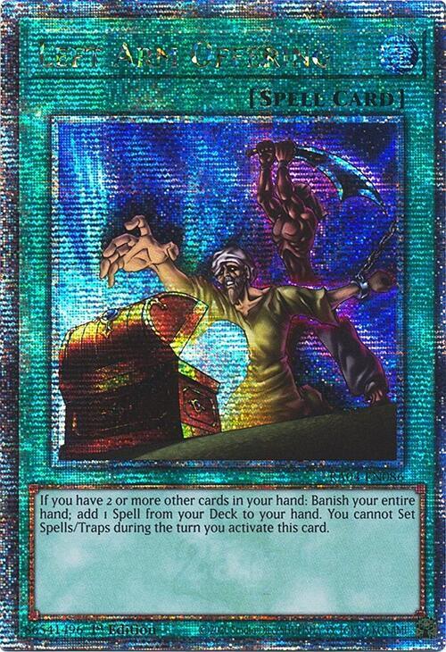 Left Arm Offering (Quarter Century Secret Rare) (RA04-EN086) (RA04)