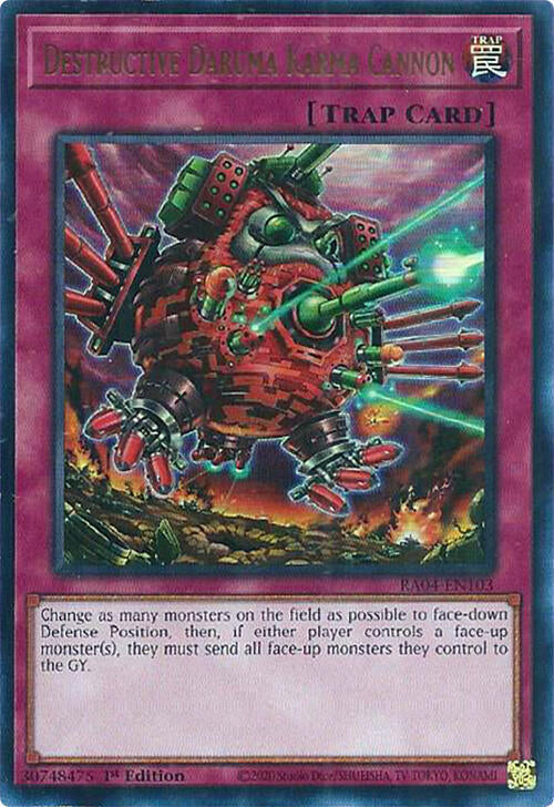 Destructive Daruma Karma Cannon (UR) (RA04-EN103) (RA04)