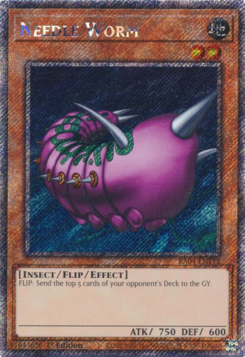 Needle Worm (Platinum Secret Rare) (RA04-EN112) (RA04)