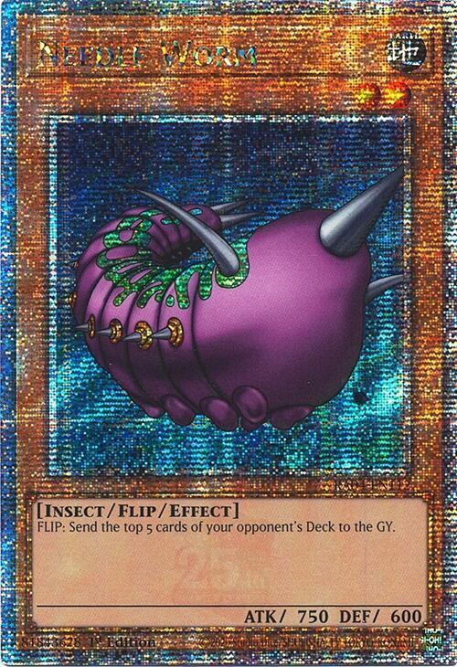 Needle Worm (Quarter Century Secret Rare) (RA04-EN112) (RA04)