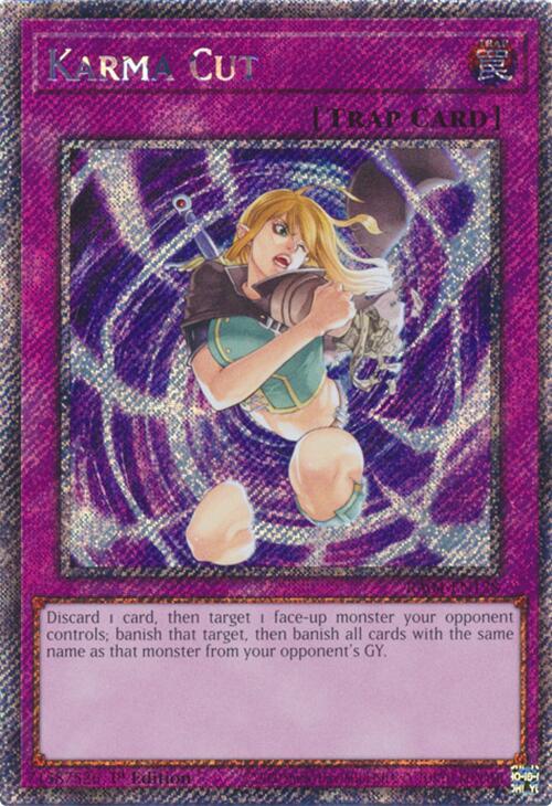 Karma Cut (Platinum Secret Rare) (RA04-EN128) (RA04)