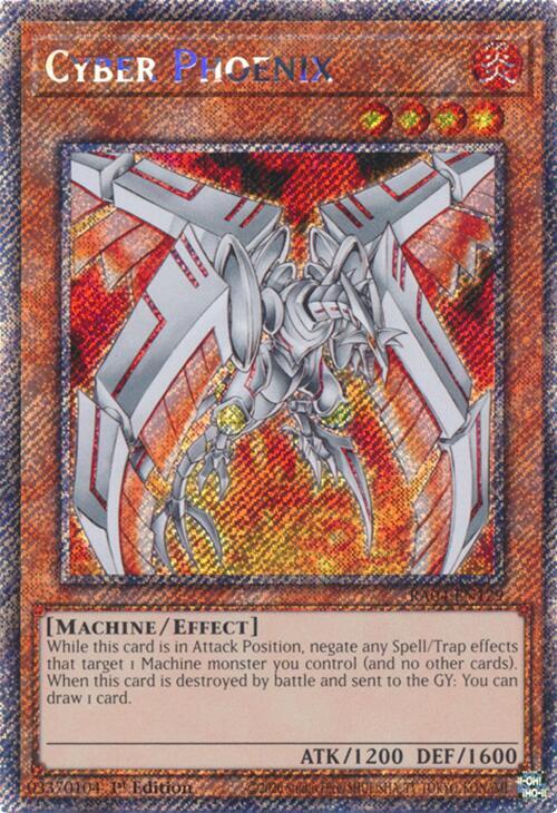 Cyber Phoenix (Platinum Secret Rare) (RA04-EN129) (RA04)