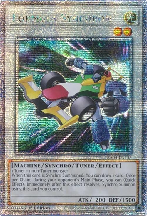 Formula Synchron (Quarter Century Secret Rare) (RA04-EN143) (RA04)