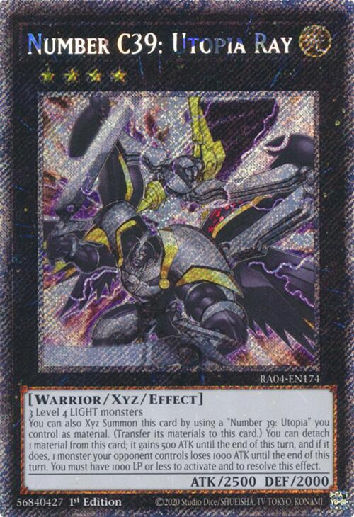 Number C39: Utopia Ray (Platinum Secret Rare) (RA04-EN174) (RA04)