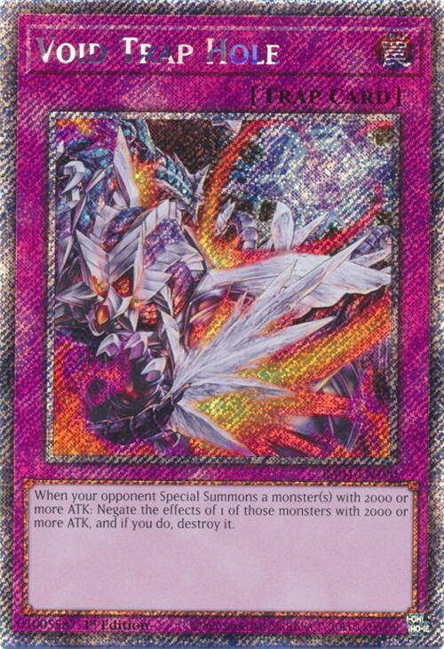Void Trap Hole (Platinum Secret Rare) (RA04-EN190) (RA04)