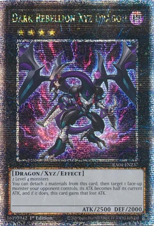 Dark Rebellion Xyz Dragon (Quarter Century Secret Rare) (RA04-EN237) (RA04)