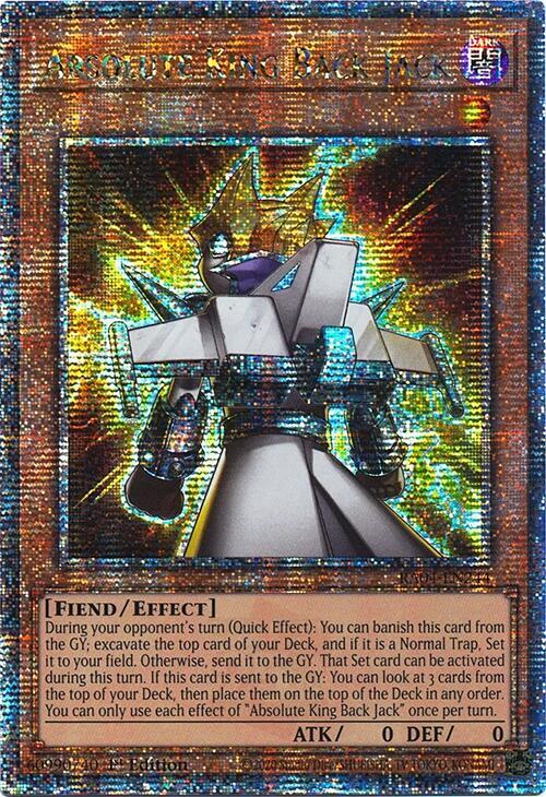 Absolute King Back Jack (Quarter Century Secret Rare) (RA04-EN244) (RA04)