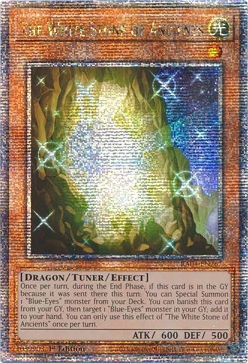 The White Stone of Ancients (Quarter Century Secret Rare) (RA04-EN267) (RA04)