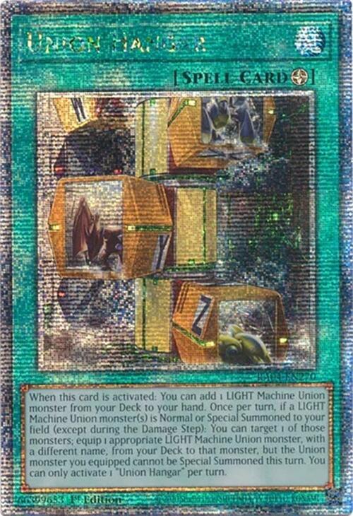 Union Hangar (Quarter Century Secret Rare) (RA04-EN270) (RA04)