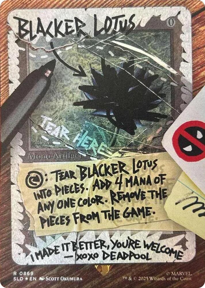 Blacker Lotus (Rainbow Foil) (869) (SLD)