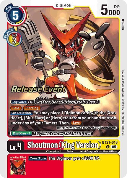 Shoutmon (King Version) (BT21-016 U) (BT-21_PR)