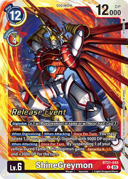 ShineGreymon (BT21-045 R) (BT-21_PR)