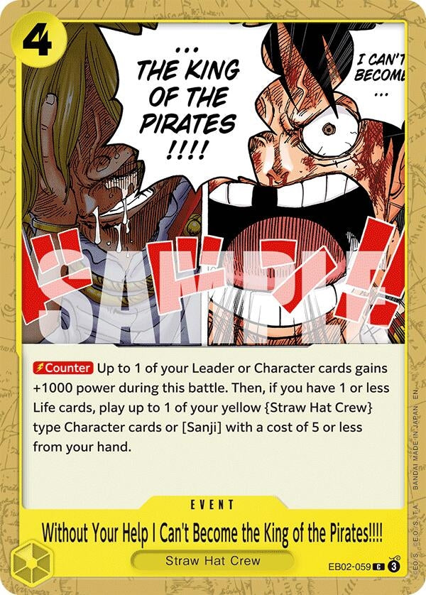 Without Your Help I Can't Become the King of the Pirates!!!! (EB02-059) (EB02)