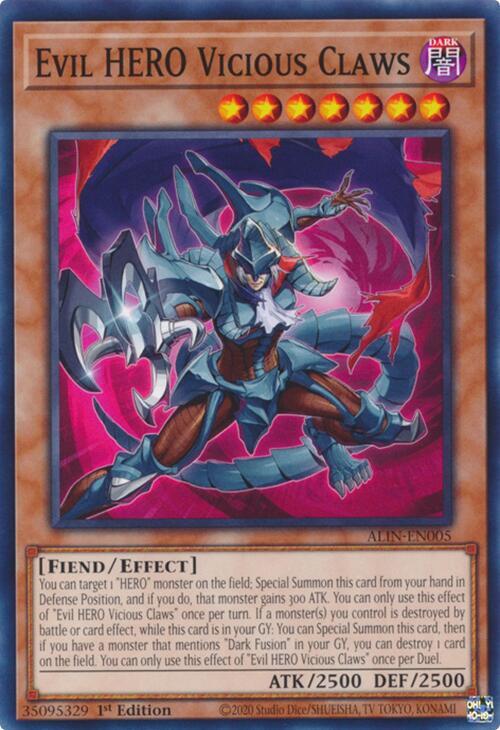 Evil HERO Vicious Claws (ALIN-EN005) (ALIN)