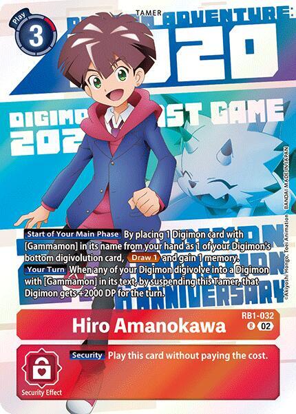Hiro Amanokawa (Digimon Animation Series 25th Anniversary Set) (RB1-032 R) (RB-01)