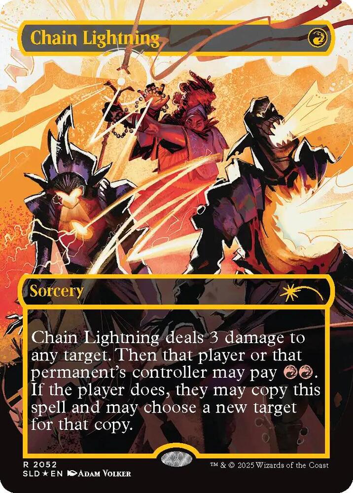 Chain Lightning (2052) (Raised Foil) (2052) (SLD)