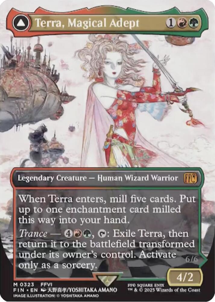 Terra, Magical Adept (Borderless) (323) (FIN)
