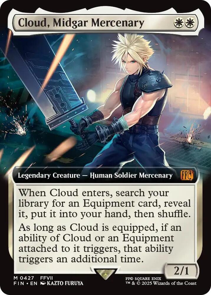 Cloud, Midgar Mercenary (Extended Art) (427) (FIN)