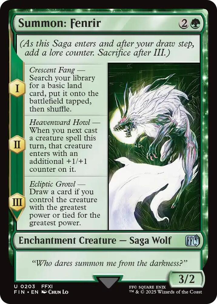 Summon: Fenrir (203) (FIN)