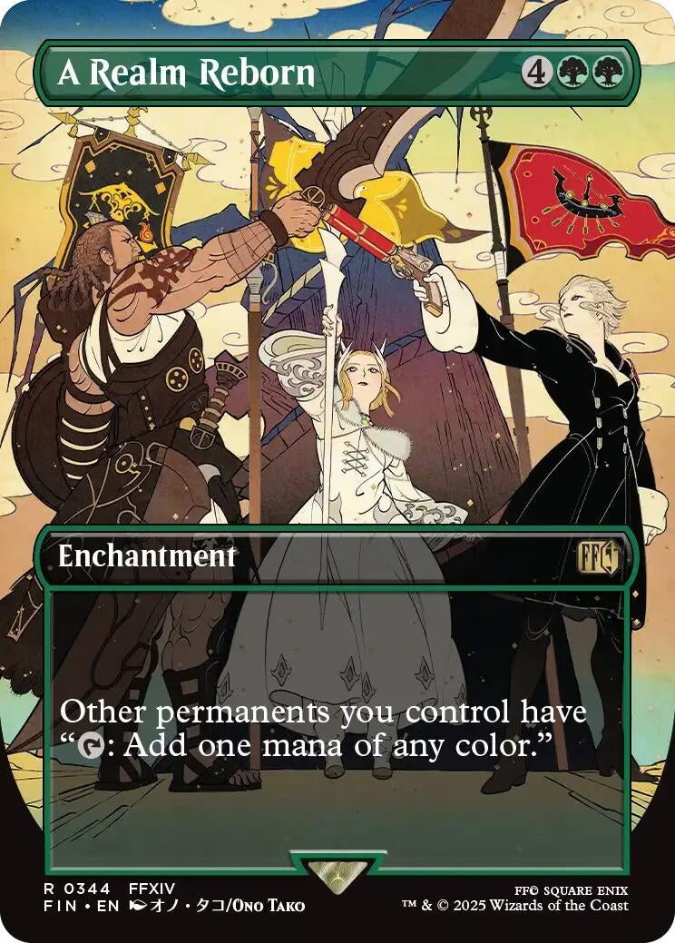 Image for A Realm Reborn (Borderless) (344) (FIN) - Magic: The Gathering