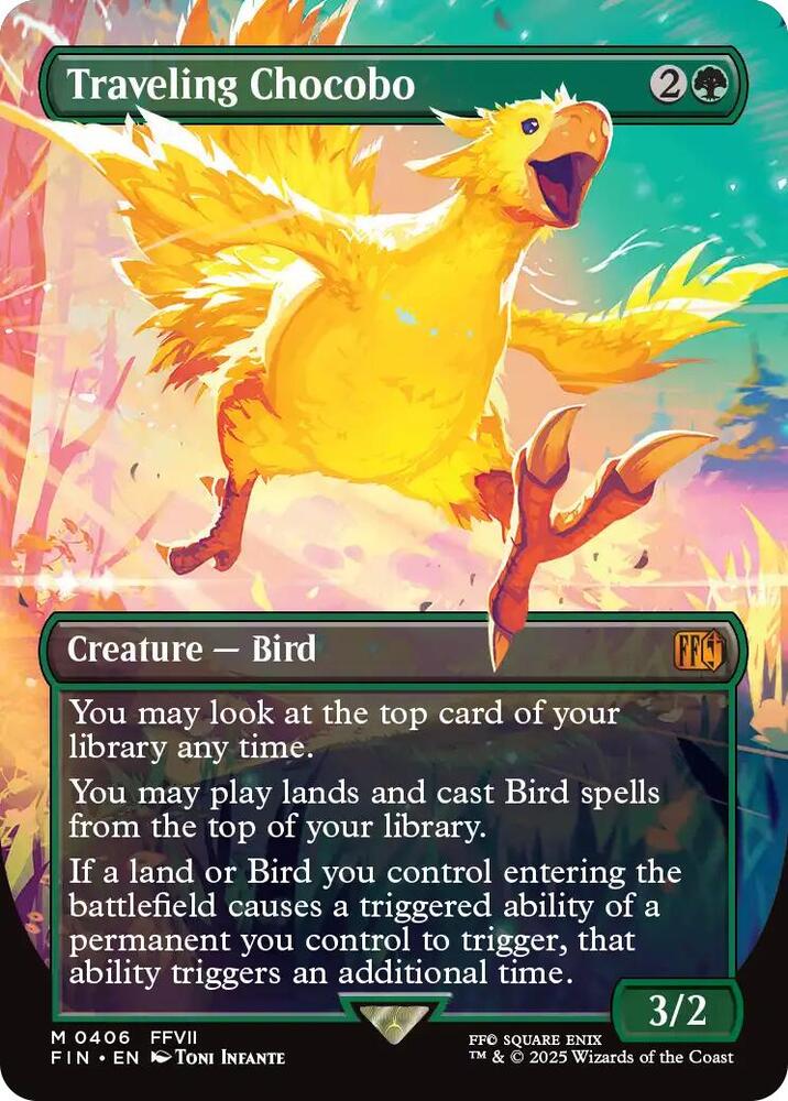 Traveling Chocobo (Borderless) (406) (FIN)
