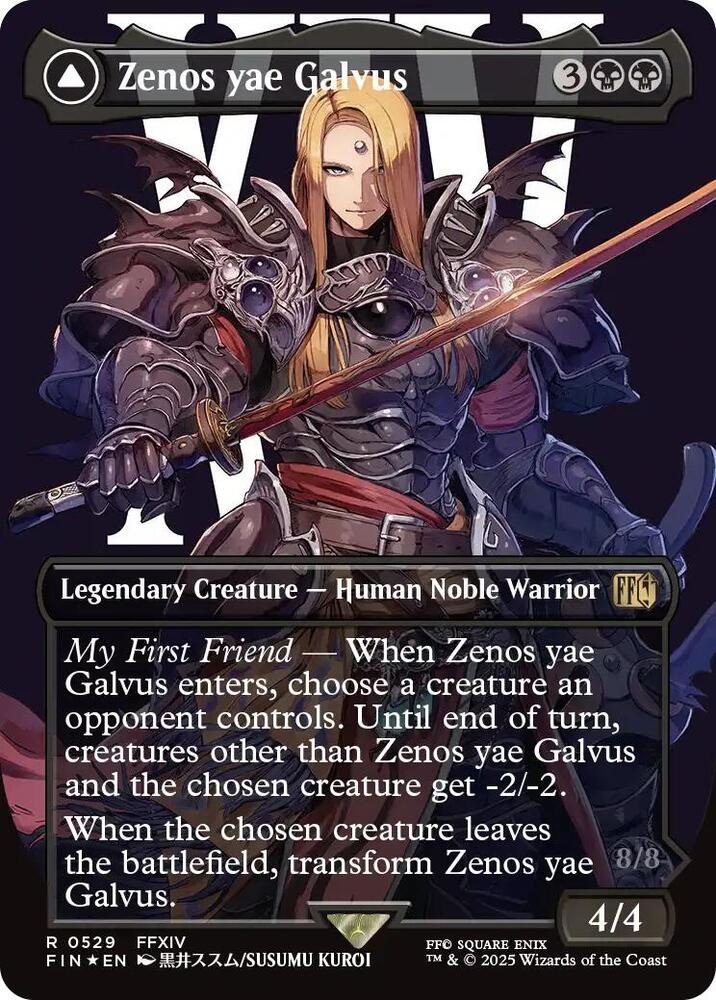 Zenos yae Galvus (Borderless) (Surge Foil) (529) (FIN)