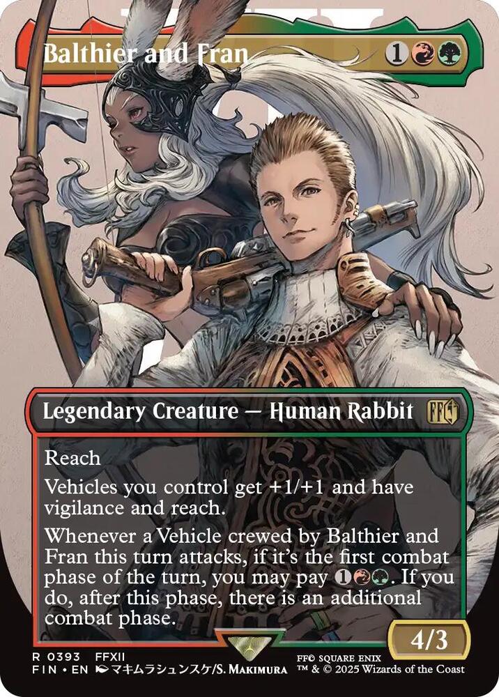 Balthier and Fran (0393) (Borderless) (393) (FIN)