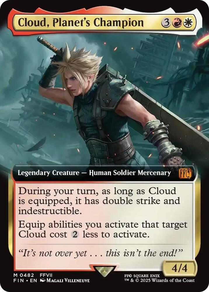 Cloud, Planet's Champion (Extended Art) (482) (FIN)