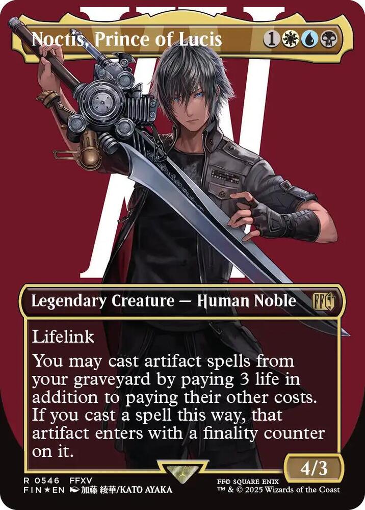 Noctis, Prince of Lucis (Borderless) (Surge Foil) (546) (FIN)