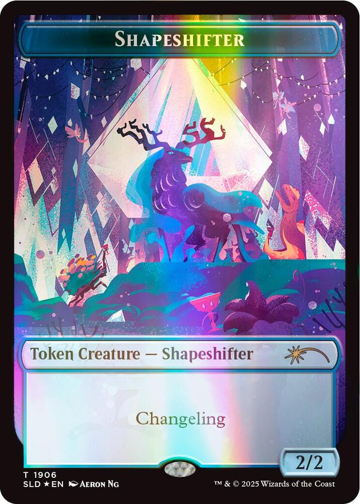 Shapeshifter Token (1906) (Double Rainbow Foil) (1906) (SLD)