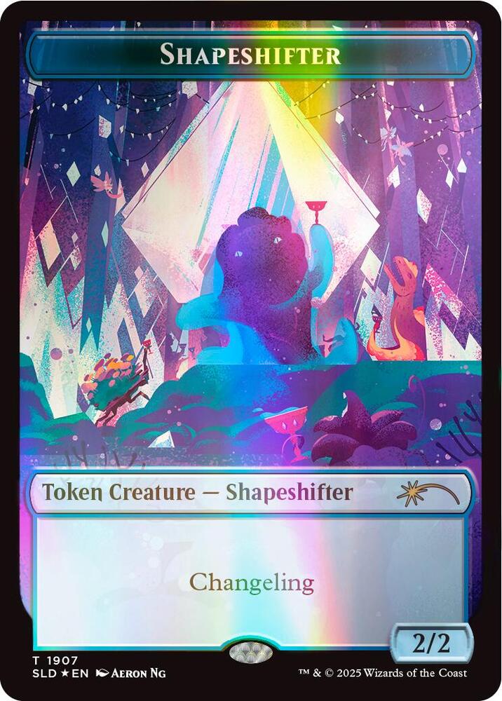 Shapeshifter Token (1907) (Double Rainbow Foil) (1907) (SLD)