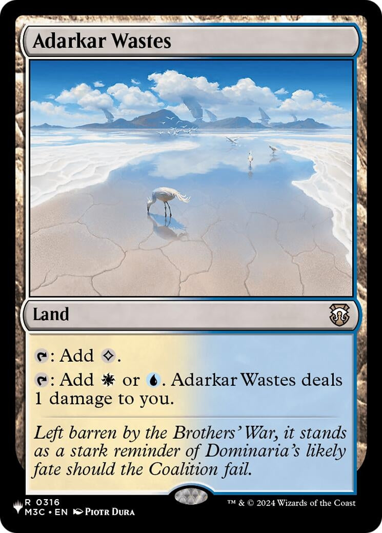 Image for Adarkar Wastes (M3C) (316) (LIST) - Magic: The Gathering