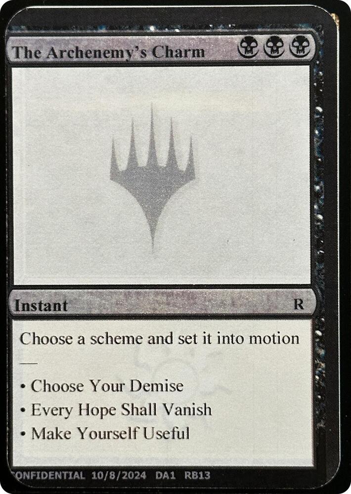 The Archenemy's Charm (UNK)