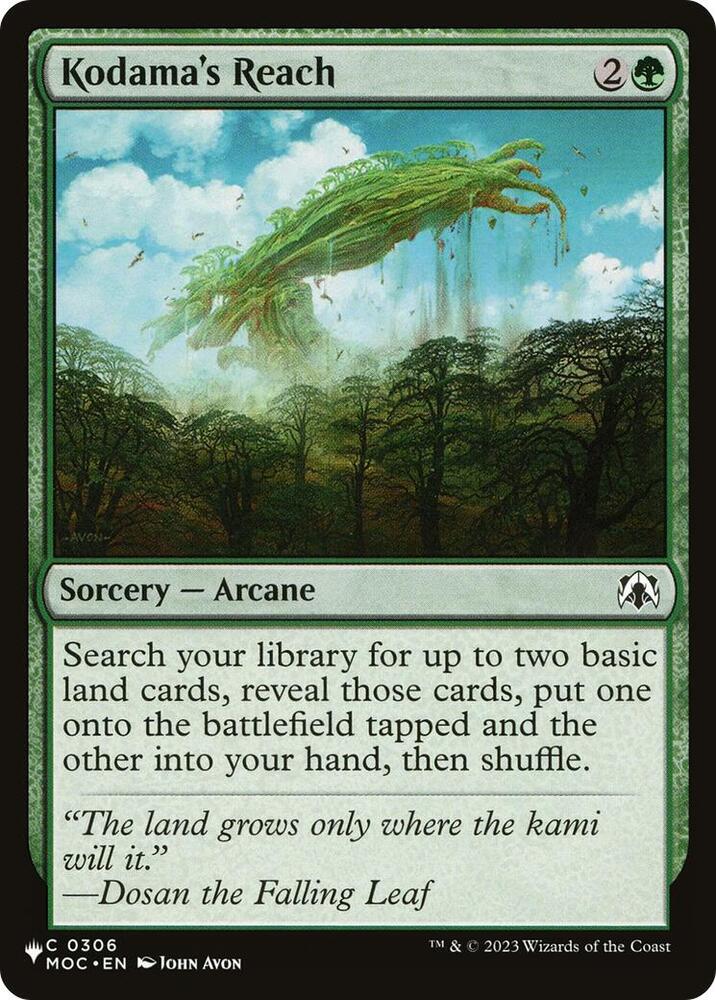 Kodama's Reach (306) (LIST)