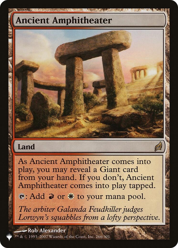 Image for Ancient Amphitheater (266/301) (LIST) - Magic: The Gathering